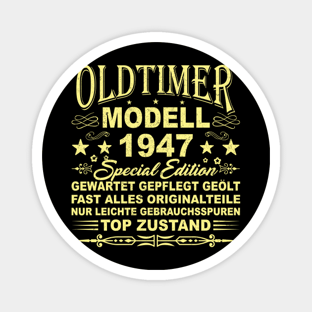 OLDTIMER MODELL BAUJAHR 1947 Magnet by SinBle